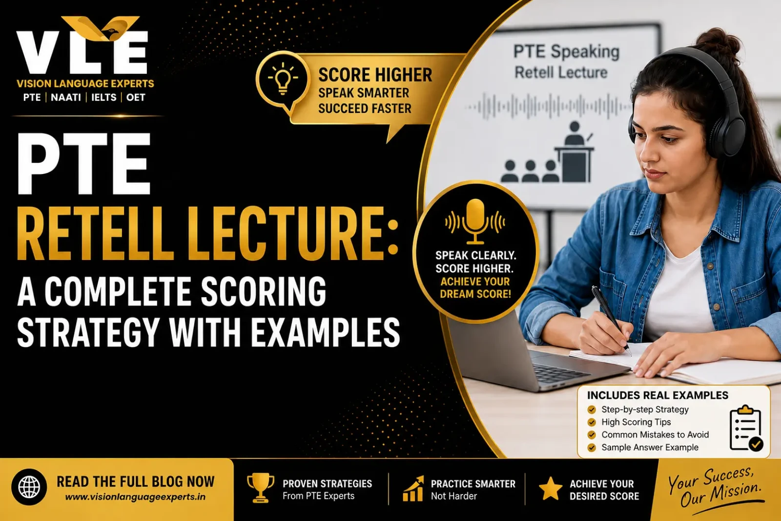 PTE Retell Lecture Tips & Strategy: Complete Guide with Examples